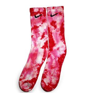 TIEDYE NIKE SOCKS - Pink & Red